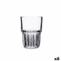 Glas Quid Cubik Transparant Glas 310 ml (6 Stuks)