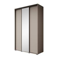 Meubella Kledingkast Delos 3 - Beige - 150 cm - Met spiegel