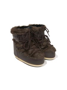 Moon Boot Kids bottines à design imperméable - Marron