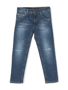 DONDUP KIDS jean à effet usé - Bleu