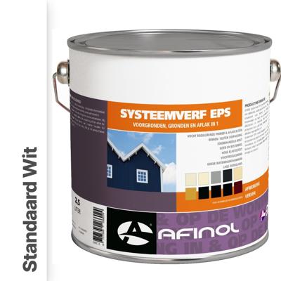 Afinol Systeemverf-Schakelverf Standaard Wit (Witste kleur) 2,5 liter