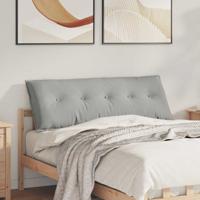 VidaXL Rugkussen lichtgrijs 140 x 50 cm microvezel stof