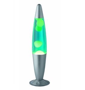 Lavalamp Zilver Groen 40cm