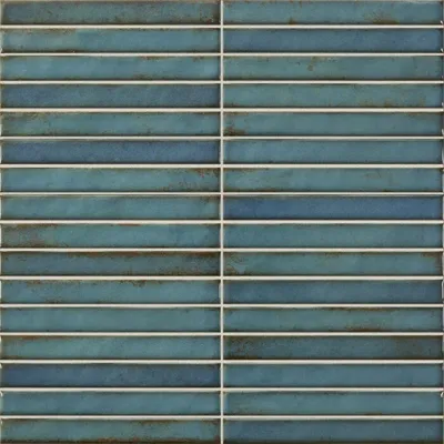 Pencil Raku Turquoise mozaiektegel 35x35 blauw