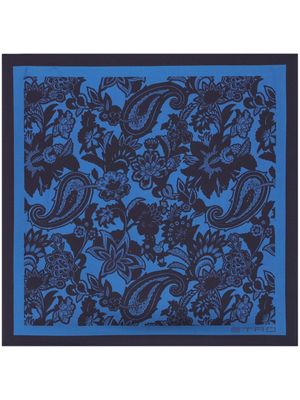 ETRO écharpe à motif cachemire - Bleu