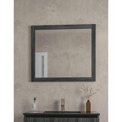 Saniclass Holz Base Spiegel - 80x70cm - zwartbruin SW773969