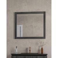 Saniclass Holz Base Spiegel - 80x70cm - zwartbruin SW773969