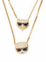 Karl Lagerfeld collier Ikon Karl Choupette - Or