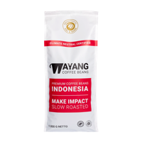 Wayang Coffee Beans Vol & Rond - Koffiebonen 1 KG Wayang Coffee Beans Vol & Rond - Koffiebonen 1 KG