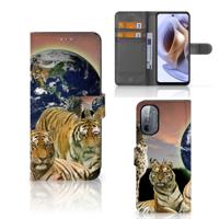 Motorola Moto G31 | G41 | Telefoonhoesje | Met pasjeshouder | Roofdieren