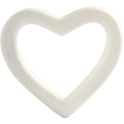 Creativ Company Hart, h: 12,5 cm, d: 2,5 cm, b: 13,5 cm, wit, 1 stuk