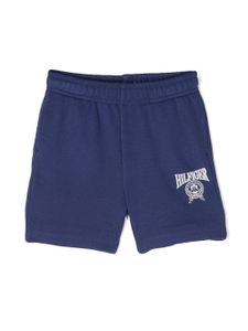 Tommy Hilfiger Junior short de sport en coton mélangé à logo imprimé - Bleu