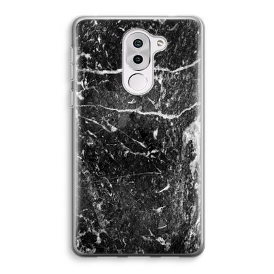 Zwart marmer: Honor 6X Transparant Hoesje