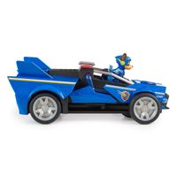 PAW Patrol The Mighty Movie - Chase's Raceauto - Transformerende-speelgoedauto met licht en geluid - inclusief Chase-actiefiguur - thumbnail