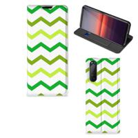 Sony Xperia 5 II | Hoesje met Magneet | Zigzag Groen