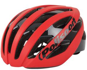 Polisport PolispGoudt light pro fietshelm l 58-62cm mat rood/zwart