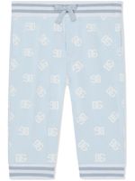 Dolce & Gabbana Kids pantalon de jogging à logo DG - Bleu - thumbnail