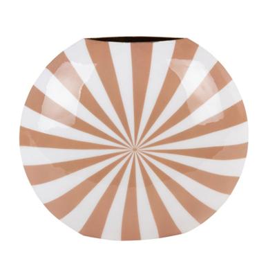 Vaas Candy Swirl Large Licht Bruin En Wit