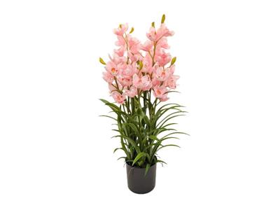 Cymbidium kunstplant 90 cm, roze - Buitengewoon de boet