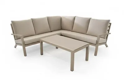 Trestino hoekset azzurro champagne