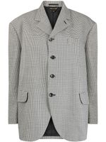 Comme Des Garçons blazer en laine à carreaux oversize - Noir