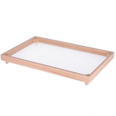 Rechthoekig beukenhout pasta drograk - Zwak. 32x50 cm