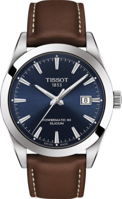 Horlogeband Tissot T1274071604100 / T610044598 Leder Bruin 21mm