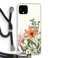 Floral bouquet: Pixel 4 Transparant Hoesje met koord
