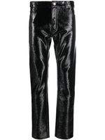 Courrèges pantalon skinny à effet de brillance - Noir - thumbnail