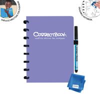 Correctbook A5 Original: uitwisbaar / herbruikbaar notitieboek, blanco, Petunia Purple (paars) - thumbnail
