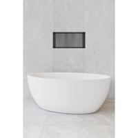 Hotbath &More Inbouwnis - 30 x 60 x 10 cm - Frameless - Geborsteld Gunmetal PVD
