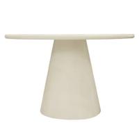 Giga Meubel - Eettafel Rond Beige 120cm - Beton Ciré - Fenna