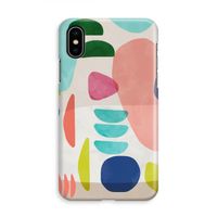 Bold Rounded Shapes: iPhone Xs Volledig Geprint Hoesje