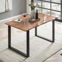 Artistiq Boomstam Eettafel 'Arielle' Acaciahout, 140 x 80cm