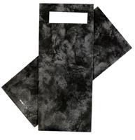 Bestekzakje iezzy 190x85mm zwart gemarmerd