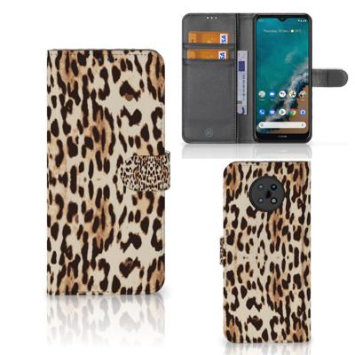 Nokia G50 | Telefoonhoesje | Met pasjeshouder | Leopard