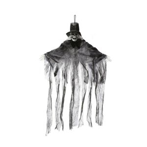 Horror/halloween decoratie skelet/geraamte spook bruidegom pop - hangend - 70 cm
