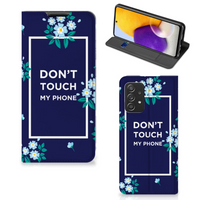Samsung Galaxy A72 (5G/4G) Design Case Flowers Blue DTMP