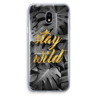 Stay wild: Samsung Galaxy J3 (2017) Transparant Hoesje