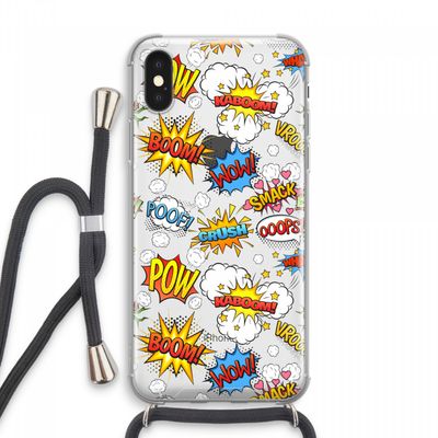 Pow Smack: iPhone XS Max Transparant Hoesje met koord