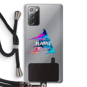 Abstract Spectrum: Samsung Galaxy Note 20 / Note 20 5G Transparant Hoesje met koord