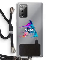 Abstract Spectrum: Samsung Galaxy Note 20 / Note 20 5G Transparant Hoesje met koord