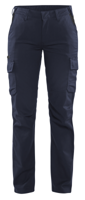 Blåkläder Dames industrie werkbroek stretch/elastiek 71441832 | Donker marineblauw/Zwart | Maat 38 - 7330509763018