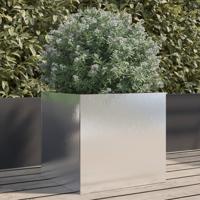 VidaXL Plantenbak 42x40x39 cm roestvrij staal zilverkleurig
