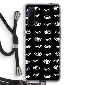 Eye pattern #3: OnePlus Nord CE 5G Transparant Hoesje met koord
