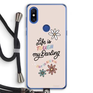 Tough Life: Xiaomi Mi Mix 3 Transparant Hoesje met koord