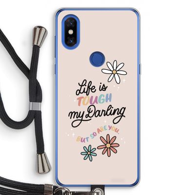 Tough Life: Xiaomi Mi Mix 3 Transparant Hoesje met koord