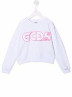 Gcds Kids sweat à logo imprimé - Blanc