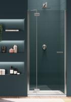 Duka Gallery 3000 Draaideur Helder Glas 100x200 cm Zwart