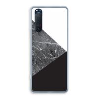 Combinatie marmer: Sony Xperia 5 II Transparant Hoesje